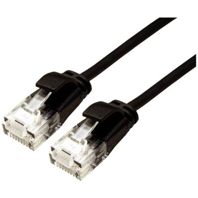 ROLINE UTP Data Center Patchkabel Cat.6A (Class EA), LSOH, extra dun, zwart, 3 m