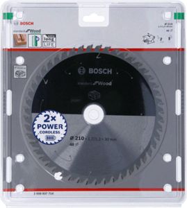 Bosch Accessories Bosch 2608837714 Hardmetaal-cirkelzaagblad 210 x 30 mm Aantal tanden: 48 1 stuk(s)