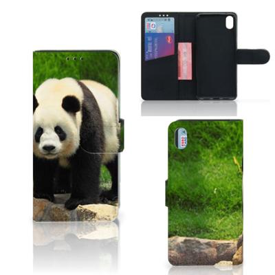 Xiaomi Redmi 7A | Telefoonhoesje | Met pasjeshouder | Panda