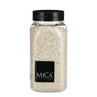 Mica Decorations decoratie stenen / granulaat - 650 ml - 2-4 mm - mat wit