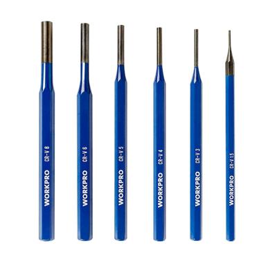 Set cilindrische ponsen Workpro Staal