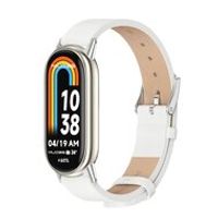 PU leren bandje - Wit - Xiaomi Smart band 8