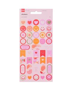 HEMA Stickervellen Roze 19x10 - 3 Vel
