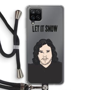 Let It Snow: Samsung Galaxy A12 Transparant Hoesje met koord