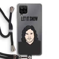 Let It Snow: Samsung Galaxy A12 Transparant Hoesje met koord