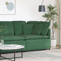 Modulaire hoekmodule bank met kussens 100 cm jungle groen Modulaire hoekmodule bank met kussens 100 cm jungle groen