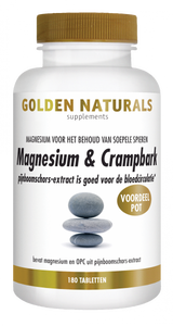 Golden Naturals Magnesium & Crampbark Tabletten