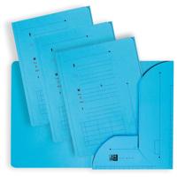 OXFORD Ultimate dossiermap, formaat A4, uit karton, met 2 kleppen, pak van 25 stuks, blauw