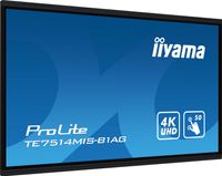 iiyama TE7514MIS-B1AG beeldkrant Interactief flatscreen 190,5 cm (75") LCD Wifi 435 cd/m² 4K Ultra HD Zwart Touchscreen Type processor Android 24/7 - thumbnail