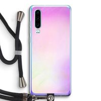 Flow mist pastel: Huawei P30 Transparant Hoesje met koord