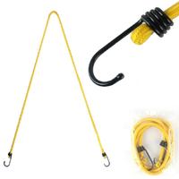 Outdoor bundeling touw elastische tenten metalen gesp hoge Stretch Clothesline Camping Bagage verpakking haak (één haak geel)