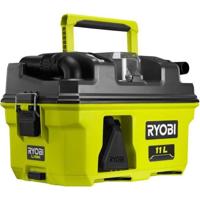 RYOBI RV1811-0 18V werkplaatsstofzuiger - 1500l/min - 11 L opvangbak - H12 HEPA-filter - Adapter, spleetmondstuk en trechtermondstuk