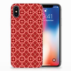 Apple iPhone X | Xs TPU bumper Batik Rood