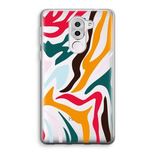 Colored Zebra: Honor 6X Transparant Hoesje