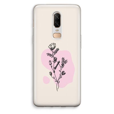 Roses are red: OnePlus 6 Transparant Hoesje