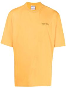 Marcelo Burlon County of Milan TEMPERA CROSS OVER T-SHIRT OCHER YELLOW - Jaune