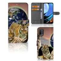 Xiaomi Redmi 9T | Poco M3 | Telefoonhoesje | Met pasjeshouder | Roofdieren