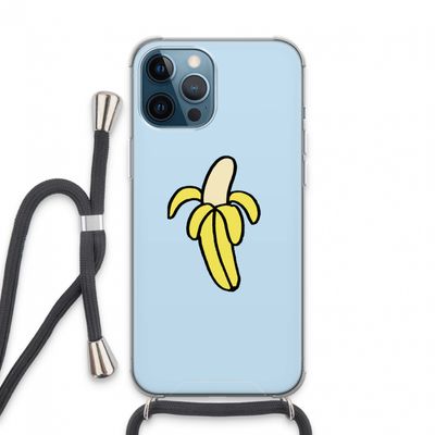 Banana: iPhone 13 Pro Max Transparant Hoesje met koord