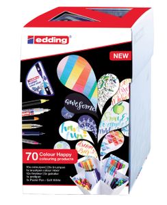 Edding Colour Happy Big Box markeerstift 70 stuk(s) Meerkleurig