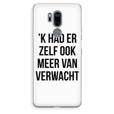Meer verwacht: LG G7 Thinq Transparant Hoesje