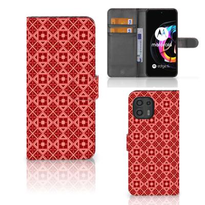 Motorola Edge 20 Lite | Telefoon Hoesje | Batik Rood
