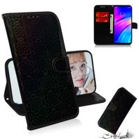 Voor Xiaomi Redmi 7/Y3 effen kleur kleurrijke magnetische Buckle horizontale Flip PU lederen draagtas met houder & kaartsleuven & portemonnee & Lanyar