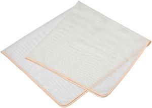 Polyester Rijst Kooknet - Wit met Beige Rand - 100 x 100cm