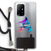 Abstract Spectrum: Oppo A95 5G Transparant Hoesje met koord