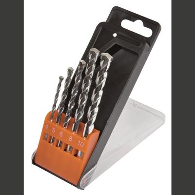AVIT AV08010 Carbide Steen-spiraalboorset 5-delig 4 mm, 5 mm, 6 mm, 8 mm, 10 mm Cilinderschacht 1 set(s)