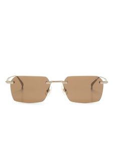 Dunhill lunettes de soleil à monture rectangulaire - Or