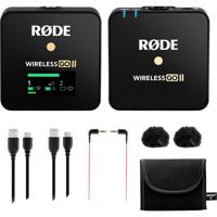 RODE Microphones Wireless GO II SINGLE Spraakmicrofoon Dasspeld Zendmethode:Draadloos, USB Incl. tas, Incl. windkap, Incl. kabel Microfoon TRS (3.5 mm - thumbnail