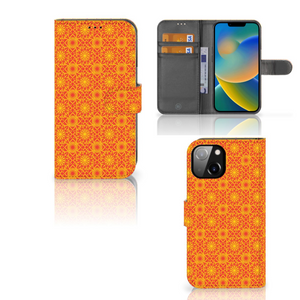 Apple iPhone 14 Telefoon Hoesje Batik Oranje