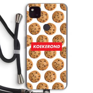 Koekerond: Pixel 4a 5G Transparant Hoesje met koord