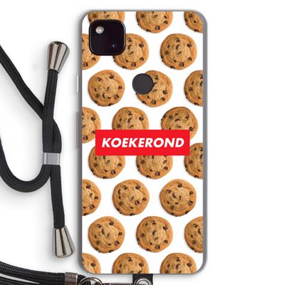 Koekerond: Pixel 4a 5G Transparant Hoesje met koord