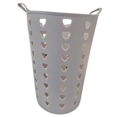Flexibele wasmand - beige - 60 liter - kunststof - 47 x 50 cm