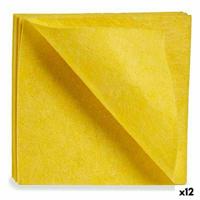 Doeken Zacht Geel 18 x 2,5 x 20 cm (12 Stuks)