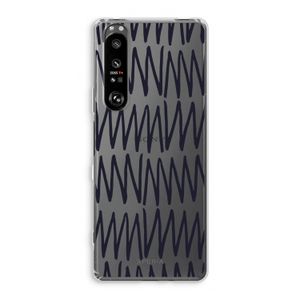 Marrakech Zigzag: Sony Xperia 1 III Transparant Hoesje