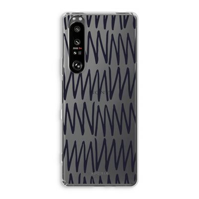 Marrakech Zigzag: Sony Xperia 1 III Transparant Hoesje