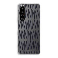 Marrakech Zigzag: Sony Xperia 1 III Transparant Hoesje