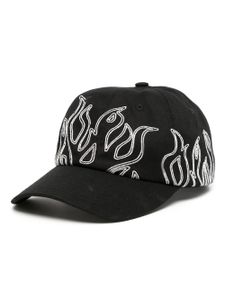 Haculla casquette à imprimé flammes - Noir