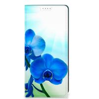 OPPO A78 | A58 5G Smart Cover Orchidee Blauw - Cadeau voor je Moeder - thumbnail