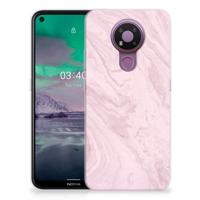 Nokia 3.4 | TPU | Siliconen hoesje | Marble Pink - Origineel Cadeau Vriendin