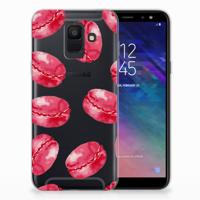 Samsung Galaxy A6 (2018) | Siliconen Case | Pink Macarons