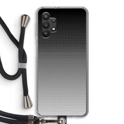 Musketon Halftone: Samsung Galaxy A32 5G Transparant Hoesje met koord