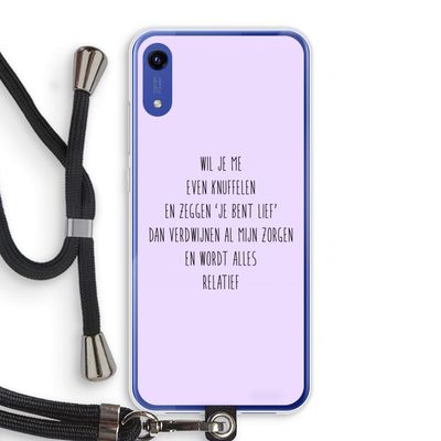 Relatief: Honor Play 8A Transparant Hoesje met koord