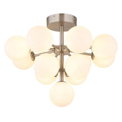 Globo Nikkel plafondlampGrappy 13-lichts - 56143-13ND
