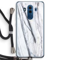 Gestreepte marmer: Huawei Mate 10 Pro Transparant Hoesje met koord