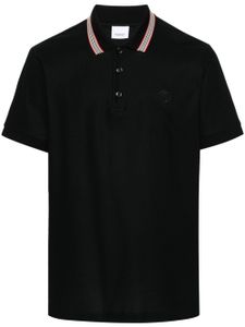 Burberry polo en coton à rayures Icon - Noir