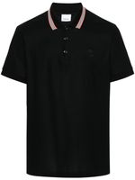 Burberry polo en coton à rayures Icon - Noir - thumbnail