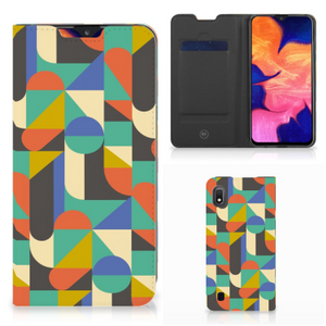 Samsung Galaxy A10 Hoesje met Magneet Funky Retro